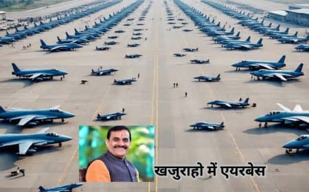 खजुराहो में बनेगा मध्य भारत का सबसे बड़ा एयरबेस: बुंदेलखंड को मिली बड़ी सौगात