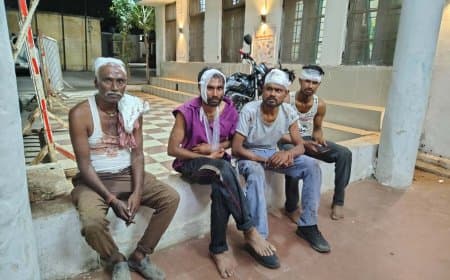 जमीनी विवाद के चलते खूनी संघर्ष दर्जन भर घायल