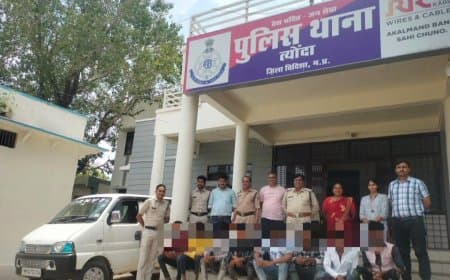 अपहरण की कोशिश करने वाले 8 आरोपियों को पुलिस ने पकड़ा 