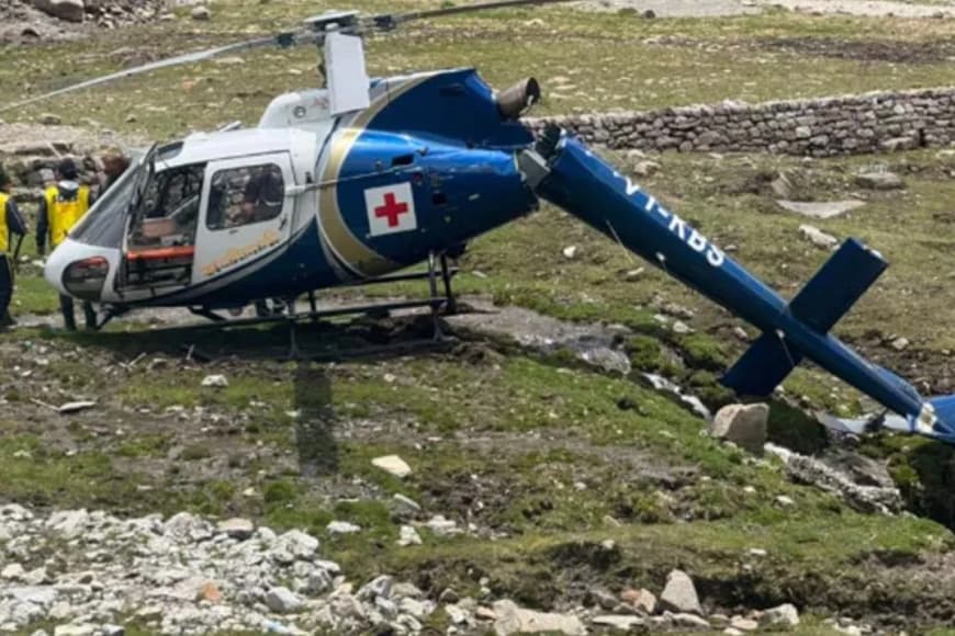 उत्तराखंड हेलिकॉप्टर क्रैश: गौरीकुंड में बड़ा हादसा, 7 की मौत