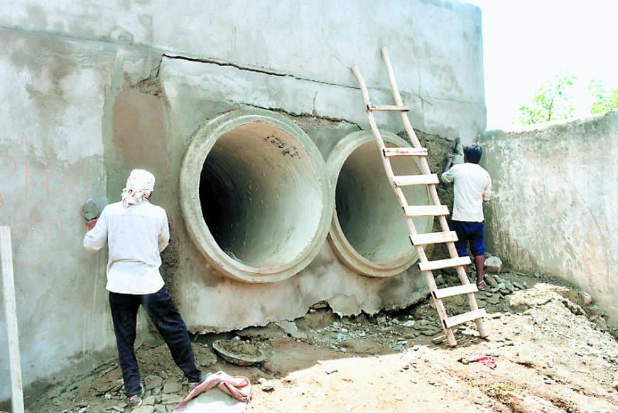 गड़बड़ी छिपाने : पांच करोड़ के काम में लीपापोती