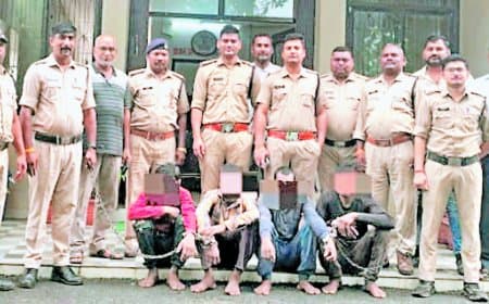 गोंड गैंग सेंध लगाकर कर रहा था चोरी, 4 बदमाश गिरफ्तार