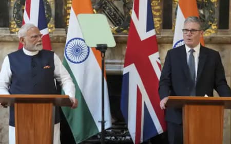 भारत-ब्रिटेन FTA हुआ साइन: 99% भारतीय निर्यात पर टैरिफ घटेगा