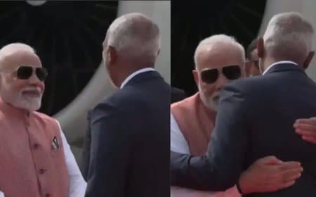 पीएम पहुंचे मालदीव... मुइज्जू ने गले लगाकर किया मोदी का वेलकम