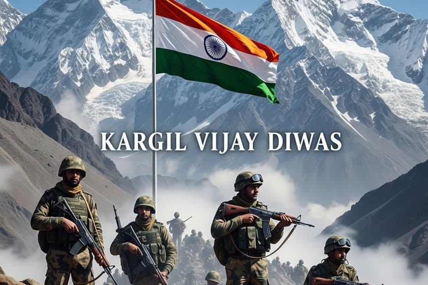 | 26 जुलाई |  कारगिल विजय दिवस 2025: शौर्य, बलिदान और भारतीय सेना की गौरव गाथा