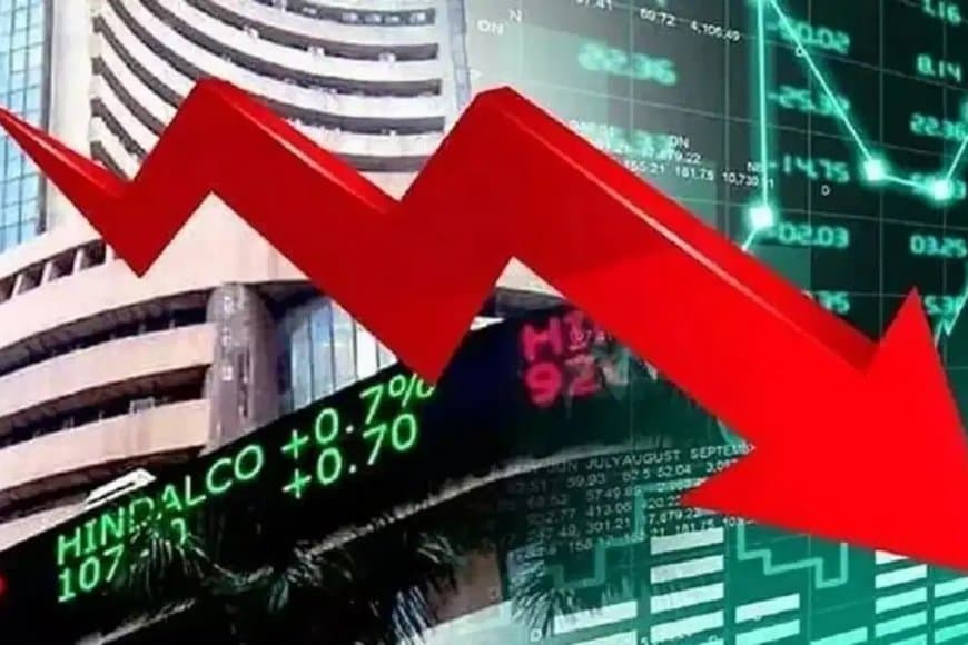 शेयर बाजार में गिरावट...सेंसेक्स और निफ्टी में भी लुढ़का