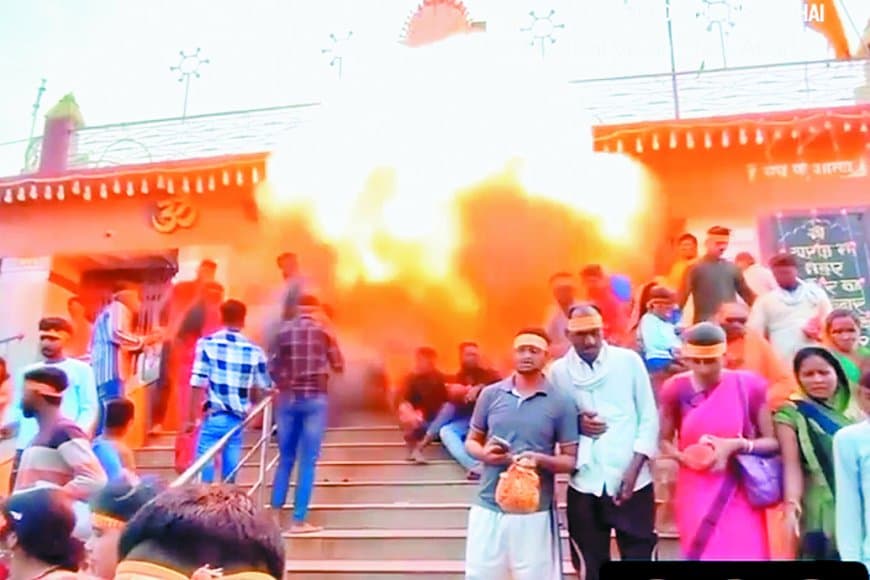 मैहर मंदिर में बम विस्फोट के फर्जी वीडियो से फैली सनसनी