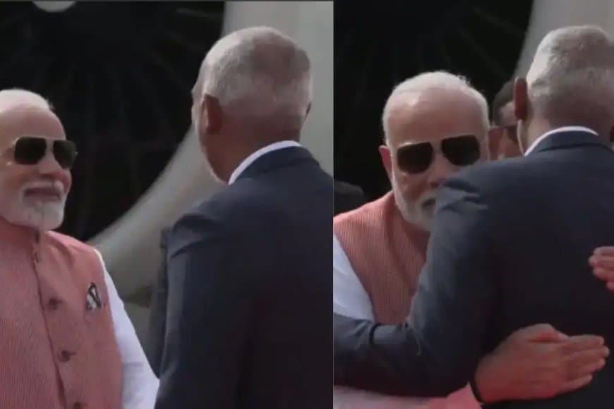 पीएम पहुंचे मालदीव... मुइज्जू ने गले लगाकर किया मोदी का वेलकम