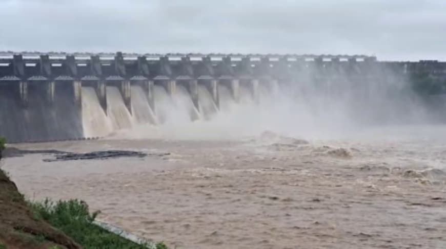 मॉनसून: बरगी डैम के 9 गेट खुले, नर्मदा खतरे के निशान से ऊपर