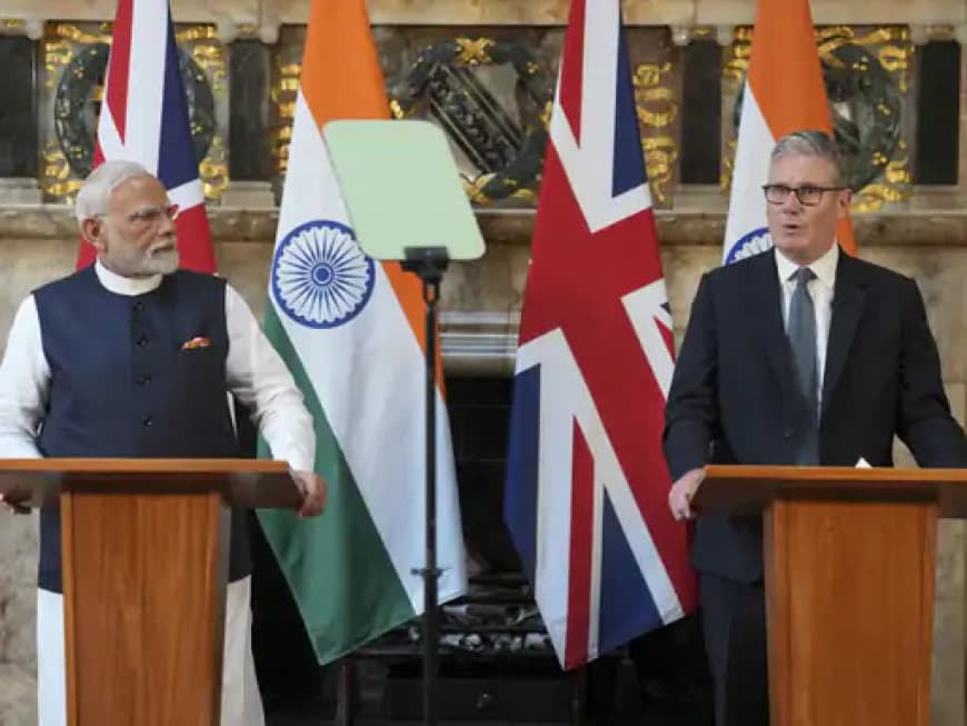 भारत-ब्रिटेन FTA हुआ साइन: 99% भारतीय निर्यात पर टैरिफ घटेगा