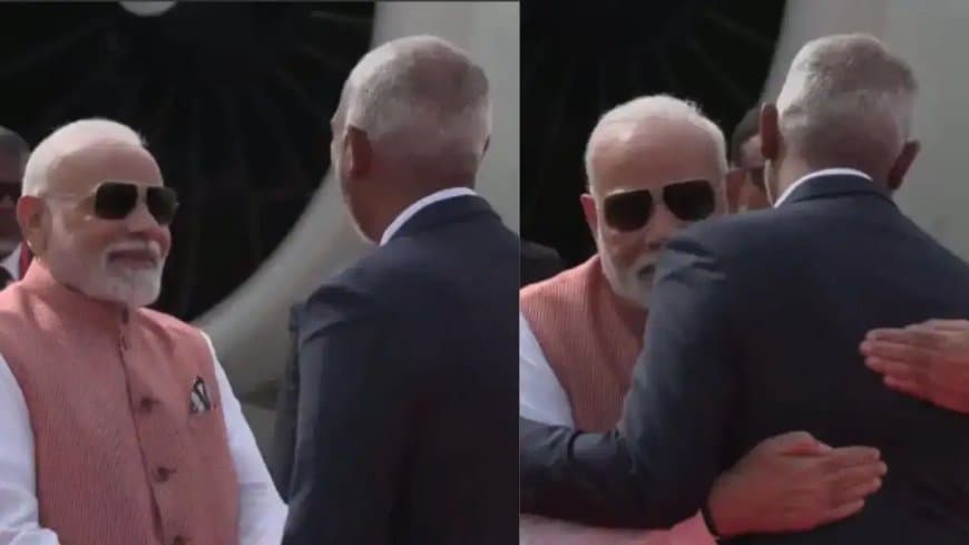 पीएम पहुंचे मालदीव... मुइज्जू ने गले लगाकर किया मोदी का वेलकम