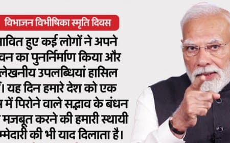 विभाजन विभीषिका दिवस...1947 में हिंदुस्तान का बंटवारा सिर्फ जमीन का नहीं था, बल्कि दिलों का भी विभाजन था...