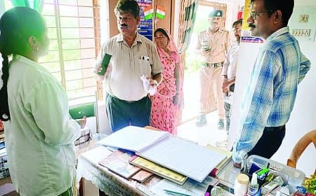 निरीक्षण में मिली गड़बड़ी: चिकित्सक, सीएचओ और आशा कार्यकर्ता सस्पेंड – कलेक्टर ने स्कूल शिक्षा व्यवस्था पर भी दिखाई कड़ी नाराज़गी