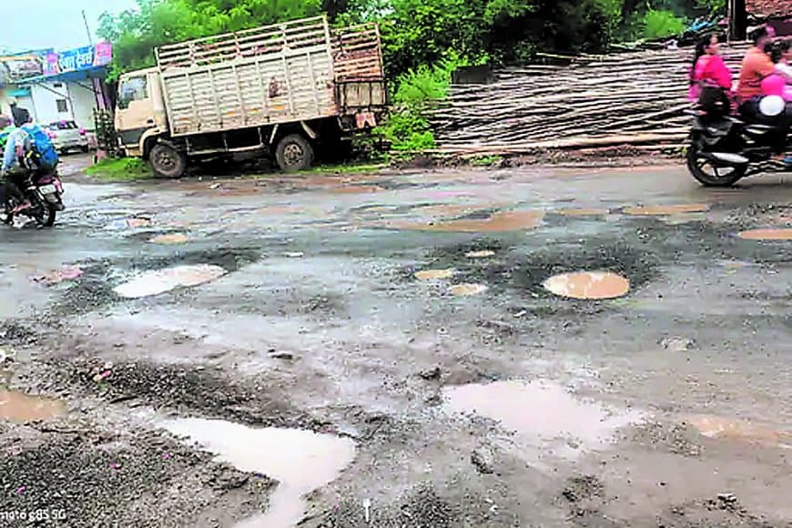30 करोड़ की एफडीआर तकनीक वाली सड़क खस्ताहाल