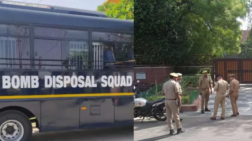 एहतियात के तौर पर सभी स्कूलों को खाली कराया गया है। मौके पर बम निरोधक दस्ता, पुलिस और दमकल की टीमें मौजूद हैं।