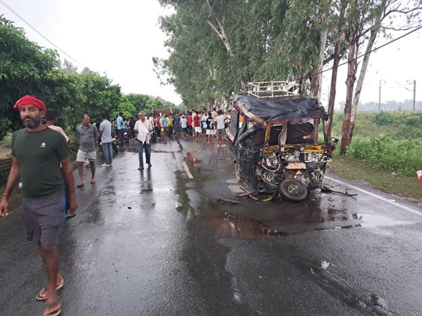 पटना के दनियावां में भीषण सड़क हादसा।