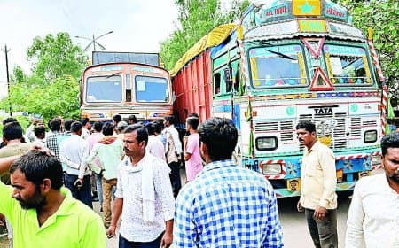 सतना में खाद संकट गहराया : किसानों ने ट्रकों को रोका, सड़क जाम; 5 हजार टोकन के बावजूद यूरिया वितरण में अव्यवस्था, पूर्व विधायक ने सौंपा ज्ञापन