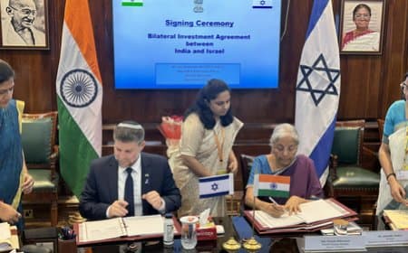 भारत और इजरायल के बीच द्विपक्षीय निवेश समझौता हुआ, दोनों देशों के बीच व्यापार को मिलेगा बढ़ावा