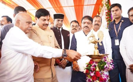 सीएम मोहन बोले... पियो दूध- खाओ घी...खूब खेलो और बनो चैंपियन
