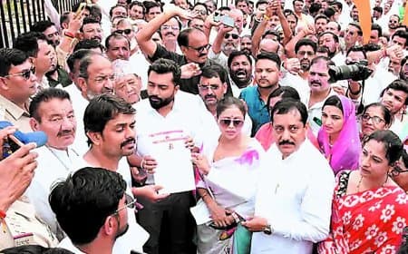 जैसीनगर का नाम जय शिवनगर करने की घोषणा का विरोध