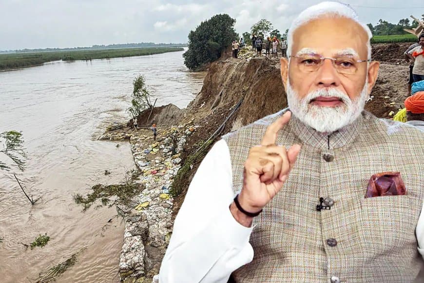 डूबता पंजाब... जाएंगे पीएम मोदी... अब तक 46 की मौत... 2000 गांव जलमग्न
