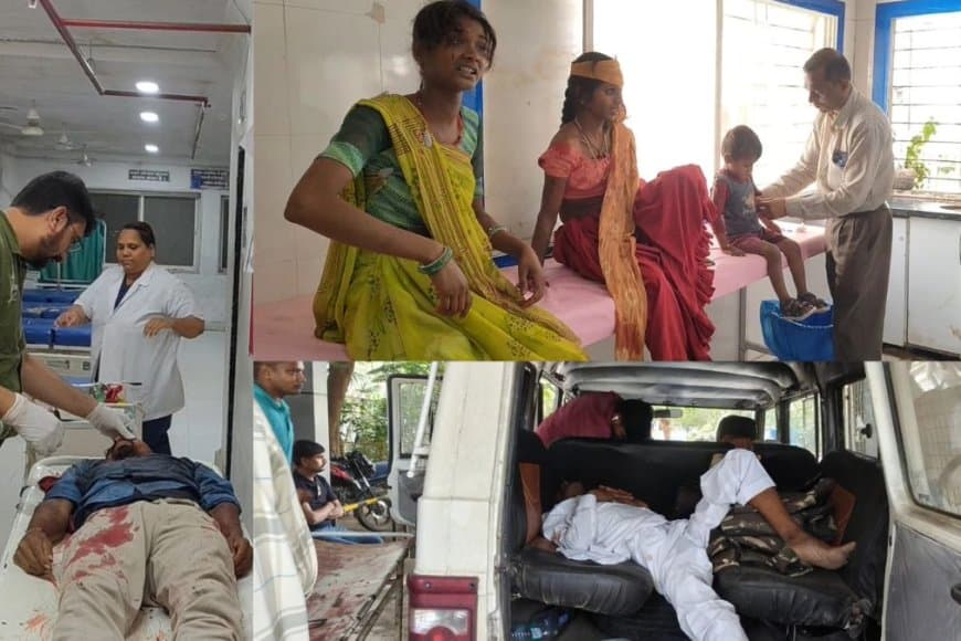 देवास में हादसा... मिनी ट्रक पलटा... दो लोगों की मौत... छह घायल