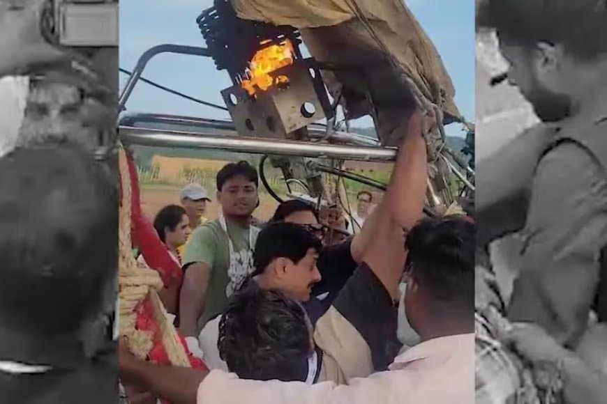 बाल-बाल बचे सीएम... मोहन यादव के हॉट एयर बैलून में लगी आग
