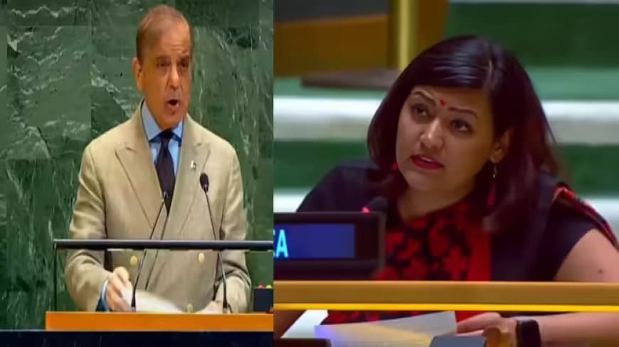 संयुक्त राष्ट्र महासभा में पाकिस्तान को उत्तर देते हुए संयुक्त राष्ट्र में भारत की स्थायी मिशन में प्रथम सचिव, पेटल गहलोत ।