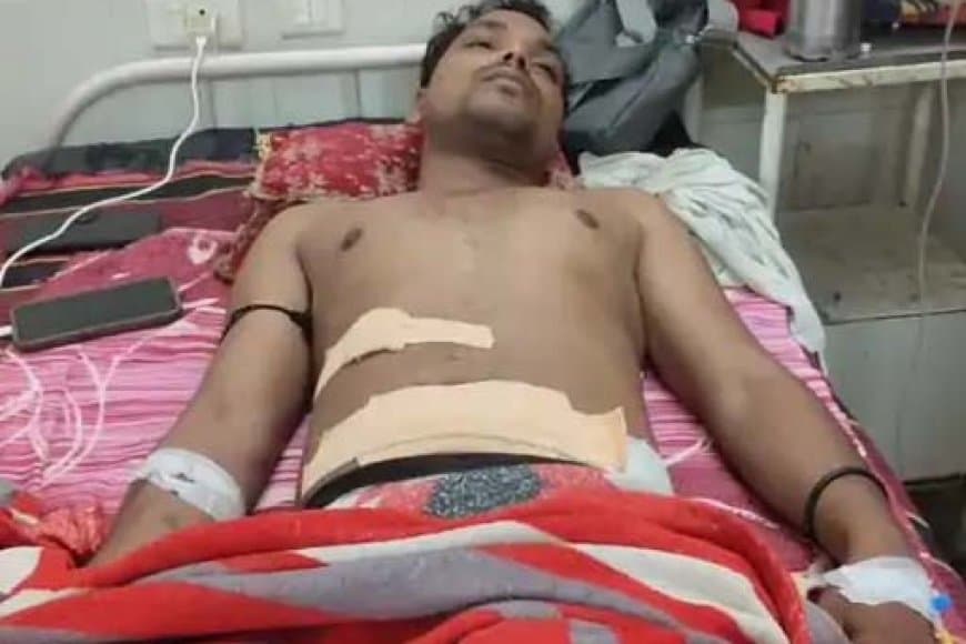 युवक पर चाकुओं से हमला,