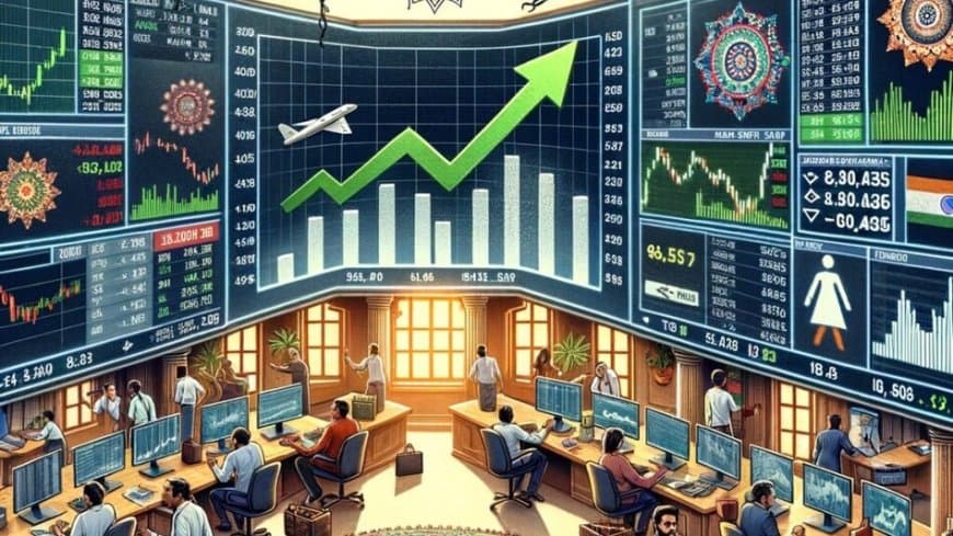शेयर बाजार में हरियाली... सेंसेक्स और निफ्टी में बढ़त बरकरार