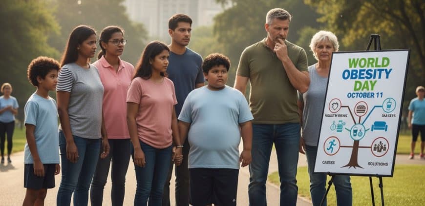 विश्व मोटापा दिवस (11 अक्टूबर): कारण, स्वास्थ्य जोखिम और वैश्विक समाधान