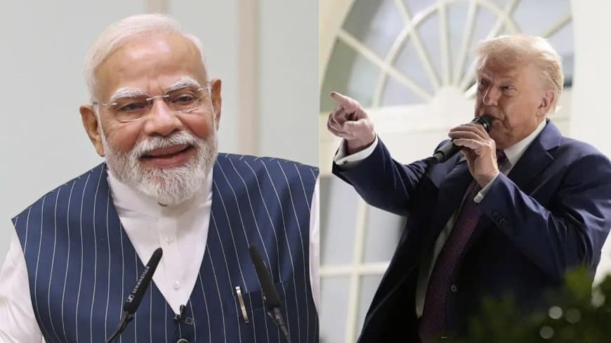 प्रधानमंत्री नरेंद्र मोदी और अमेरिकी राष्ट्रपति डोनल्ड ट्रंप के बीच बातचीत हुई है।