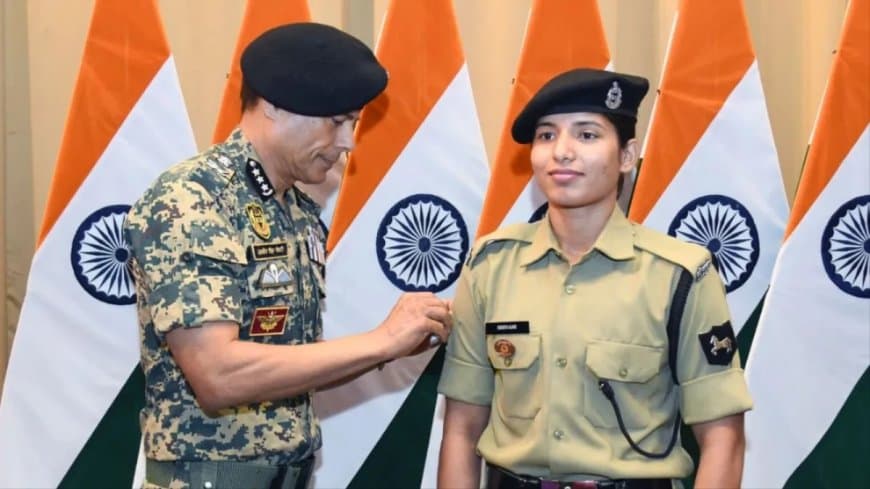 यूपी की बेटी बीएसएफ की सबसे तेज प्रमोट होने वाली पहली महिला जवान 