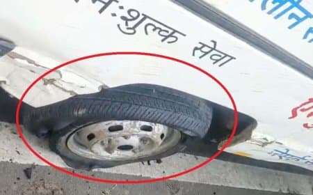 मध्यप्रदेश... एंबुलेंस पंचर, नहीं मिली स्टेपनी, मरीज ने तोड़ा दम