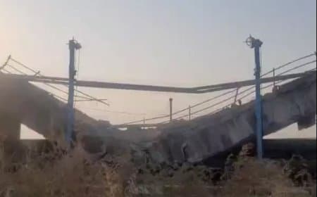 केरवा डैम के गेट नंबर 8 का सीमेंट स्लैब गिरा; बड़ा हादसा टला, आवाजाही रोकी गई