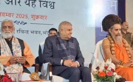 पूर्व उपराष्ट्रपति जगदीप धनखड़ ने कहा- 'अब आगे अंग्रेजी में करूंगा संबोधन', भोपाल में किया पुस्तक विमोचन