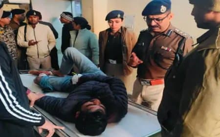 ग्वालियर... बदमाश कपिल का एनकाउंटर... पुलिस ने पैर में मारी गोली