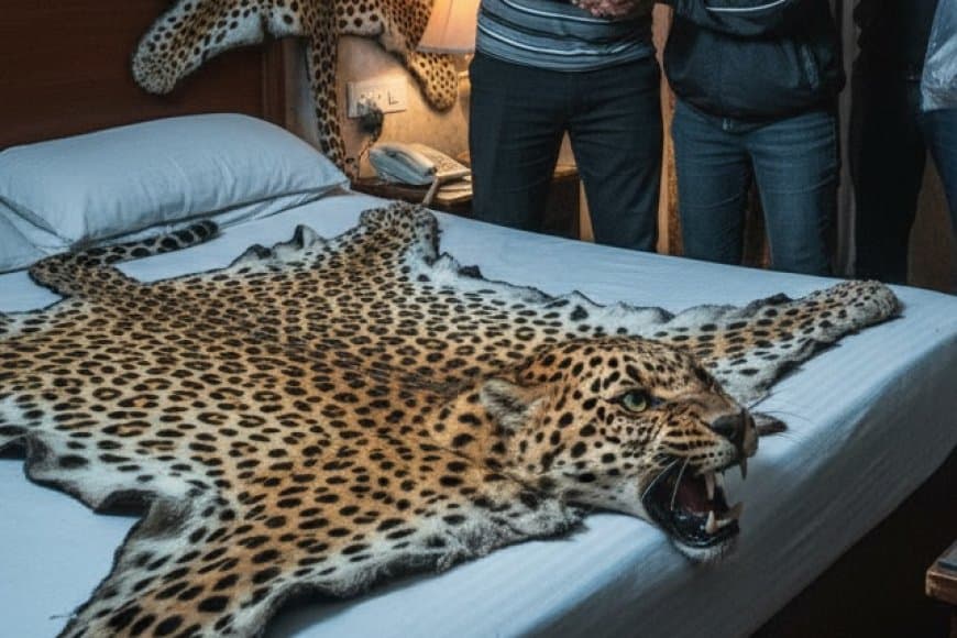 मध्य प्रदेश: DRI ने भोपाल से तेंदुए की खाल और सिर के साथ 3 वन्यजीव तस्करों को दबोचा