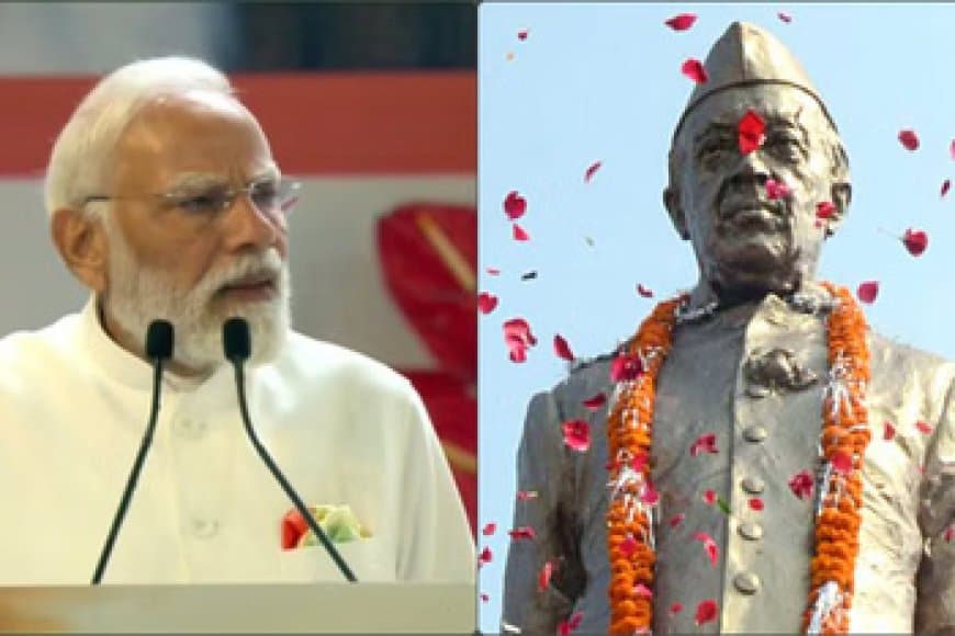 पूर्व पीएम नेहरू की 125वीं जयंती पर मोदी ने दी श्रद्धांजलि
