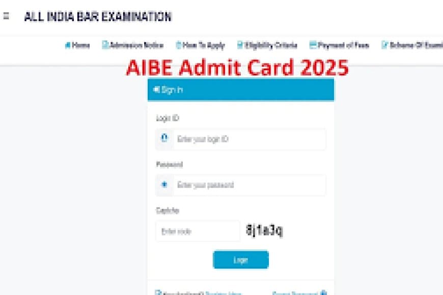 AIBE 2025 Admit Card Out: 30 नवंबर की परीक्षा के लिए BCI ने जारी किए एडमिट कार्ड, ऐसे करें डाउनलोड