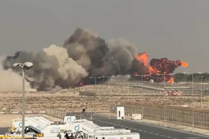 दुबई एयर शो: IAF का तेजस फाइटर जेट क्रैश; डेमो फ्लाइट के दौरान हुआ हादसा, जांच के आदेश