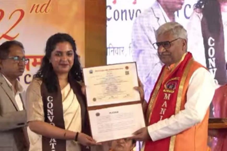 MANIT दीक्षांत समारोह: सुहानी बत्रा ने जीते 5 गोल्ड मेडल, अंबर त्रिपाठी को राष्ट्रपति गोल्ड; 1600 डिग्रियां वितरित