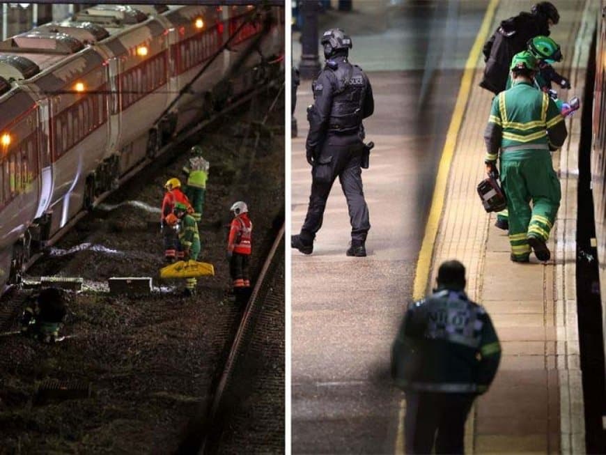 लंदन... ट्रेन में चाकूबाजी... यात्री लहूलुहान... दो हमलावर अरेस्ट 