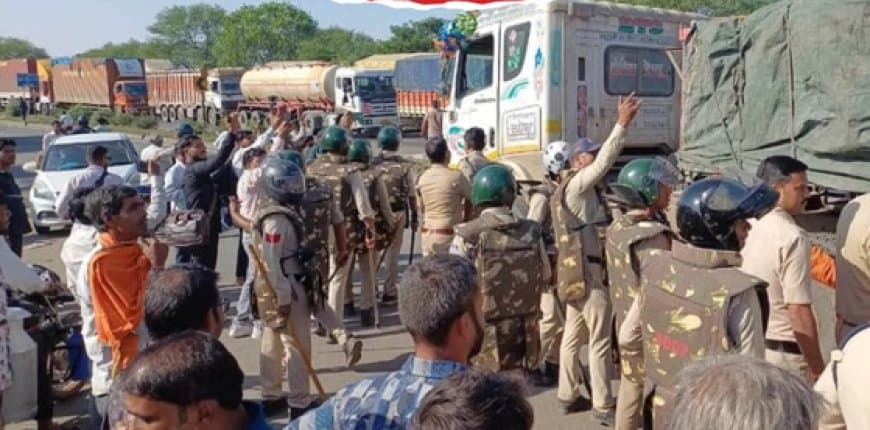 नीमच: ASI की कार से शिक्षक की मौत, नशे में होने का आरोप; हाईवे जाम