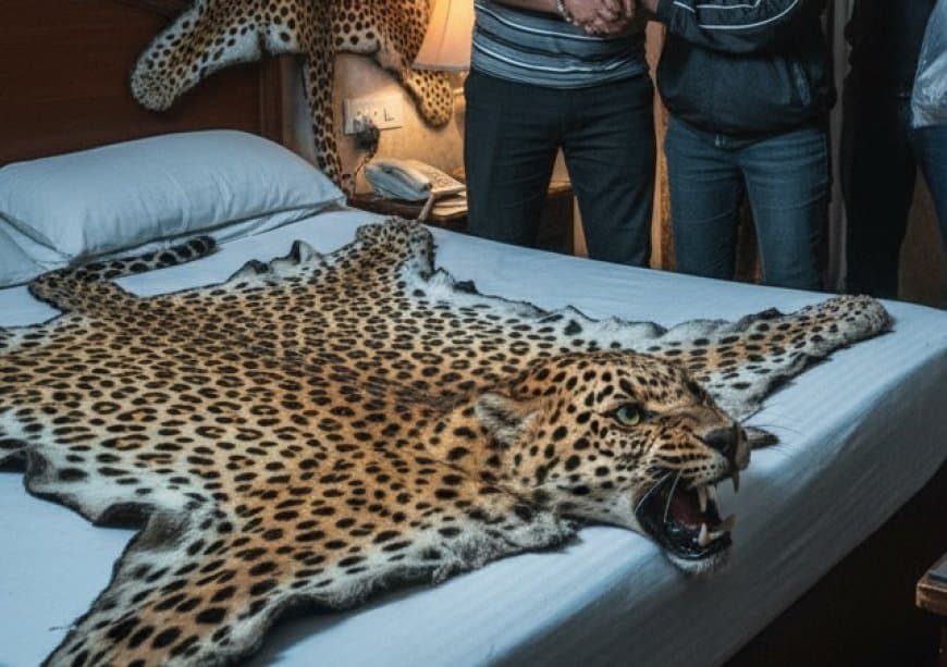 मध्य प्रदेश: DRI ने भोपाल से तेंदुए की खाल और सिर के साथ 3 वन्यजीव तस्करों को दबोचा