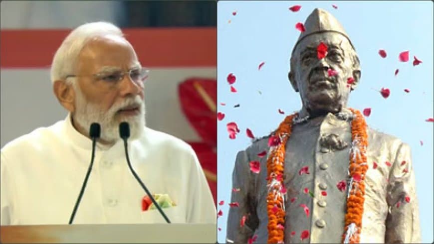 पूर्व पीएम नेहरू की 125वीं जयंती पर मोदी ने दी श्रद्धांजलि