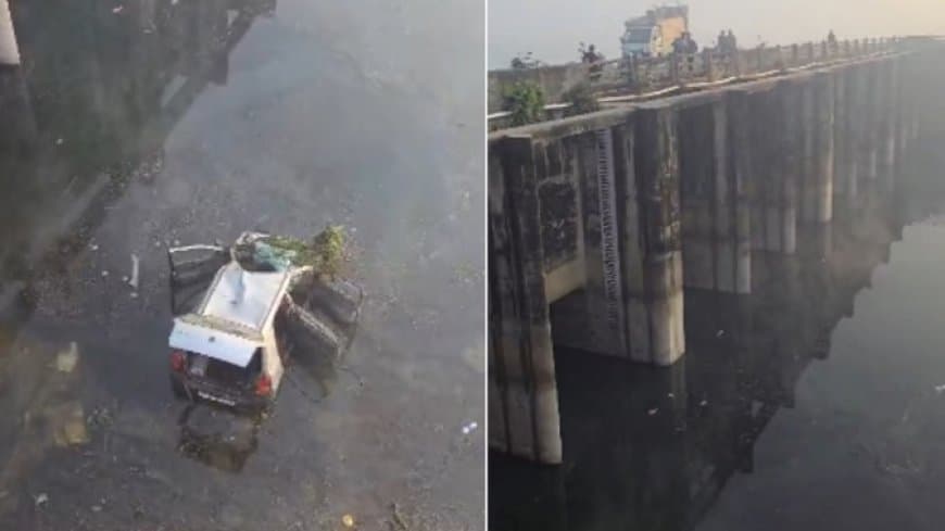 उत्तरप्रदेश... लखीमपुर-खीरी की नदी में गिरी कार, पांच लोगों की मौत