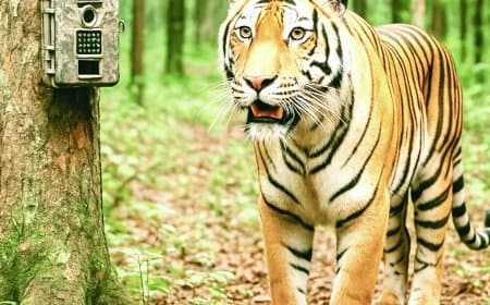 बाघों की बढ़ती मौजूदगी पर हाईटेक पहरा: मझगवां वनपरिक्षेत्र में 200 ट्रैप कैमरों से होगी 24×7 निगरानी, मार्च 2026 से लागू होगी अत्याधुनिक व्यवस्था