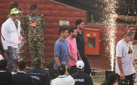 दिल्ली में लियोनल मेसी को ICC चेयरमैन जय शाह ने भेंट किया T20 वर्ल्ड कप का इन्विटेशनल टिकट और भारतीय जर्सी