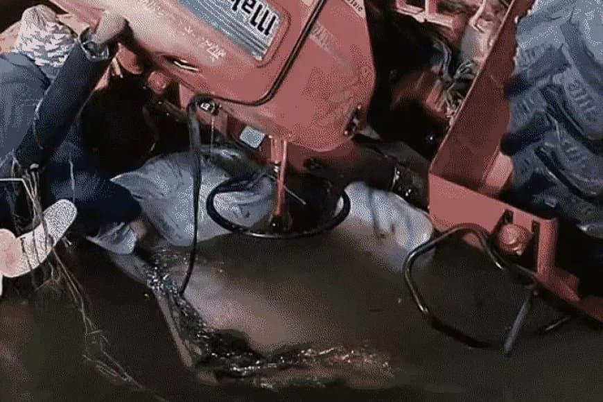 भिंड... टूटी पुलिया से ट्रैक्टर नहर में गिर, तीन किसानों की मौत